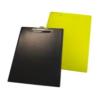 Kirjutusalus Pantaplast A4 must/kollane