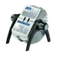 Visiitkaardihoidja Durable Visifix Flip 400 kaardile must