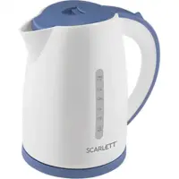 Scarlett SC-EK18P44  Standard kettle, Plastic, White, 2200 W, 360° rotational base, 1.7 L