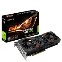 Gigabyte NVIDIA, 8 GB, GeForce GTX 1070, GDDR5, PCI Express 3.0, Cooling type Active, HDMI ports quantity 1, Memory clock speed 8008 MHz, DVI-D ports quantity 1, Processor frequency 1620 MHz