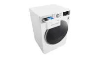 LG Washing machine with dryer F4J7FH1W Front loading, Washing capacity 9 kg, Drying capacity 6 kg, 1400 RPM, Direct drive, A, Depth 61 cm, Width 60 cm, White, Steam function, LED, Drying system, Display – pilt 3