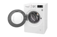 LG Washing machine with dryer F4J7FH1W Front loading, Washing capacity 9 kg, Drying capacity 6 kg, 1400 RPM, Direct drive, A, Depth 61 cm, Width 60 cm, White, Steam function, LED, Drying system, Display – pilt 8