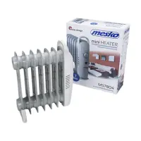 Mesko | MS 7804 | Oil Filled Radiator | 700 W | Number of power levels 1 | White – pilt 6