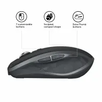 Logitech MX Anywhere 2S Wireless Mobile Mouse hiir Kontor Parempoolne RF juhtmeta ühendus + Bluetooth 4000 DPI