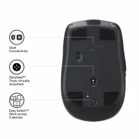 Logitech MX Anywhere 2S Wireless Mobile Mouse hiir Kontor Parempoolne RF juhtmeta ühendus + Bluetooth 4000 DPI