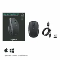 Logitech MX Anywhere 2S Wireless Mobile Mouse hiir Kontor Parempoolne RF juhtmeta ühendus + Bluetooth 4000 DPI