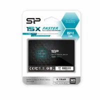Silicon Power A55 64 GB, SSD form factor 2.5", SSD interface SATA, Write speed 200 MB/s, Read speed 460 MB/s
