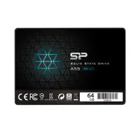 Silicon Power A55 64 GB, SSD form factor 2.5", SSD interface SATA, Write speed 200 MB/s, Read speed 460 MB/s