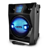 iDance Bluetooth Active speaker with woofer LED light which sync with your music XD30 A Black, Bluetooth wireless speaker