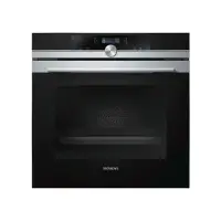 SIEMENS Oven HB672GBS1S Multifunctional, 71 L, Black, Pyrolysis, Height 59.5 cm, Width 59.5 cm, Integrated timer