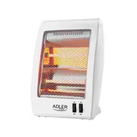 Adler | Heater | AD 7709 | Halogen Heater | 800 W | Number of power levels 2 | White – pilt 2