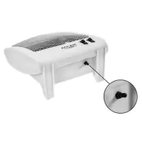 Adler | Heater | AD 7709 | Halogen Heater | 800 W | Number of power levels 2 | White – pilt 6