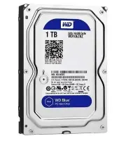HDD|WESTERN DIGITAL|Blue|1TB|SATA 3.0|64 MB|5400 rpm|3,5"|WD10EZRZ