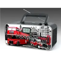 Muse M-28LD Image, AUX in, Portable radio CD/MP3 player with USB