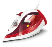 Philips Iron GC4516/40 Red, 2400 W, Steam iron, Continuous steam 45 g/min, Steam boost performance 190 g/min, Auto power off, Anti-drip function, Anti-scale system, Water tank capacity 300 ml