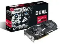 ASUS DUAL-RX580-O8G graafikakaart AMD Radeon RX 580 8 GB GDDR5