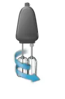 Philips | Mixer | HR3745/00 Series 5000 | Hand Mixer | 450 W | Number of speeds 5 | Turbo mode | White