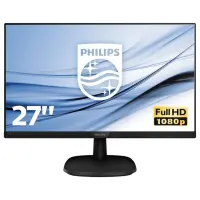 Philips | 273V7QJAB/00 | 27 " | IPS | FHD | 16:9 | 75 Hz | 5 ms | LCD pixels | 1920 x 1080 | 250 cd/m² | HDMI ports quantity 1 | Black | Warranty 36 month(s)
