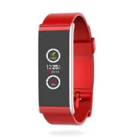 MyKronoz Smartwatch  Zefit4  80 mAh, Touchscreen, Bluetooth, Red/ silver, Activity tracker with smart notifications,