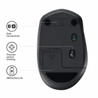 Logitech M590 Multi-Device Silent hiir Kontor Parempoolne RF juhtmeta ühendus + Bluetooth Optiline 1000 DPI – pilt 7
