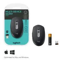 Logitech M590 Multi-Device Silent hiir Kontor Parempoolne RF juhtmeta ühendus + Bluetooth Optiline 1000 DPI – pilt 8