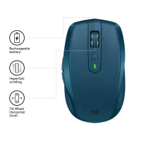 Logitech MX Anywhere 2S Wireless Mobile Mouse hiir Kontor Parempoolne RF juhtmeta ühendus + Bluetooth 4000 DPI
