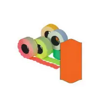 Markeerimislindid 26x12mm, oranž/ümar, 5tk