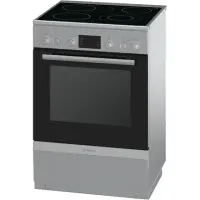 Bosch Cooker HCA744251U Hob type Vitroceramic, Oven type Electric, Stainless steel, Width 60 cm, Electronic ignition, Grilling, 66 L, Depth 60 cm