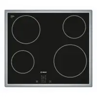 Bosch Hob PKE645D17 Vitroceramic, Number of burners/cooking zones 4, Black, Display,