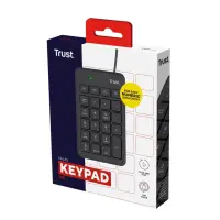 Trust 22221 numbritega klahvistik Sülearvuti/PC USB Must
