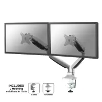 Neomounts NM-D750DSILVER monitori kinnitus ja alus 81,3 cm (32") Laud Hõbe – pilt 3