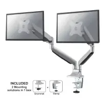 Neomounts NM-D750DSILVER monitori kinnitus ja alus 81,3 cm (32") Laud Hõbe – pilt 23