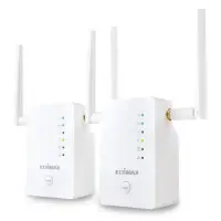 Edimax Extenders Kit (2pcs) RE11 802.11ac, 2.4GHz/5GHz, 300+867 Mbit/s, 10/100/1000 Mbit/s, Ethernet LAN (RJ-45) ports 1, Antenna type 2 x External detachable