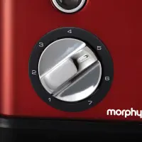 Morphy richards 222011 Red, Stainless steel, Number of slots 2, Number of power levels 7, – pilt 6