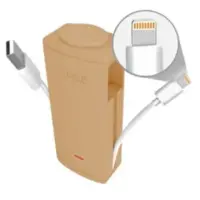 iWalk Battery pack lightning version 2600 mAh, Gold, for iPhone 5 (or newer versions), USB connection.