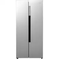 Haier Refrigerator HRF-450DS6  Free standing, Side by Side, Height 179 cm, A+, No Frost system, Fridge net capacity 273 L, Freezer net capacity 177 L, Display, 38 dB, Silver