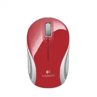 MOUSE USB OPTICAL CORDL. M187/MINI RED 910-002737 LOGITECH