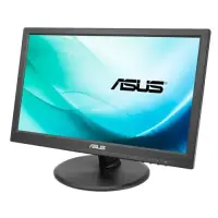 Asus Touch LCD VT168N 15.6 ", TN, 1366 x 768 pixels, 16:9, 10 ms, 200 cd/m², Black, D-Sub, DVI-D, 10-point Touch, Flicker free, Low Blue Light