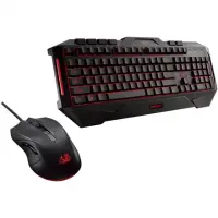 Asus Keyboard Cerberus MKII Gaming, Corded, Black, Multi-color fully backlighting, Wireless connection No, Mouse included, Numeric keypad