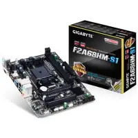Gigabyte GA-F2A68HM-S1 1.1 Processor family AMD, Processor socket FM2+, DDR3 DIMM, Memory slots 2, Chipset AMD A, Micro ATX