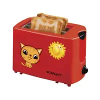 Scarlett Toaster SC - TM11010 Red, Plastic, 750 W, Number of slots 2, Number of power levels 6, – pilt 2