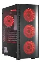Case|GOLDEN TIGER|Raptor F-65|MidiTower|ATX|EATX|MicroATX|Colour Black / Red|RAPTORF-65