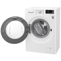 LG Washing machine with Dryer F2J7HG2W Front loading, Washing capacity 7 kg, Drying capacity 4 kg, 1200 RPM, Direct drive, B, Depth 45 cm, Width 60 cm, White, Steam function, LED, Drying system, Display