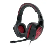 Gamdias Black/Red, Built-in microphone, Stereo lighting gaming headset, Eros E1, 3.5 mm/USB