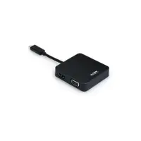 PORT CONNECT Universal Travel Docking Station: 1x VGA, 1x HDMI, Full HD video dsiplay support., 1x Ethernet LAN, 1x USB 3.0, Type-C