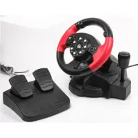 Gembird Multi-interface vibrating racing wheel with built-in vibration, foot pedals and gear stick (PC/PS2/PS3)