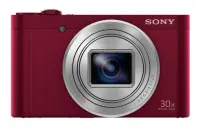 Sony DSC-WX500R Compact camera, 18.2 MP, Optical zoom 30 x, Digital zoom 120 x, Image stabilizer, ISO 12800, Display diagonal 3 ", Wi-Fi, Focus 0.05m - ∞, Video recording, Lithium-ion, Red