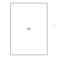Joonistuspaber A1, 640x900mm, 170 g/m2, 20 lehte