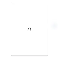 Joonistuspaber A1, 640x900mm, 170 g/m2, 20 lehte – pilt 2