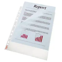 Köidetavad kiletaskud Esselte A4, läbip/matt, 105 mkr, avatud ülevalt ja vasakult, 10tk